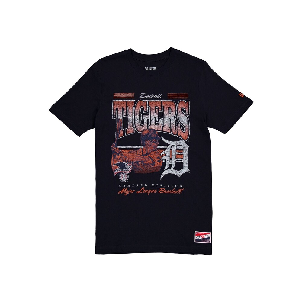 New Era Detroit Tigers Throwback Distress T-Shirt - Size L